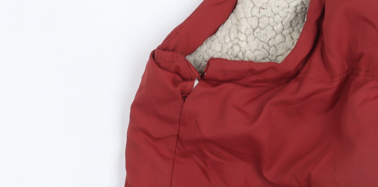 Mens UK Size M SoulCal & Co Red Puffer Jacket