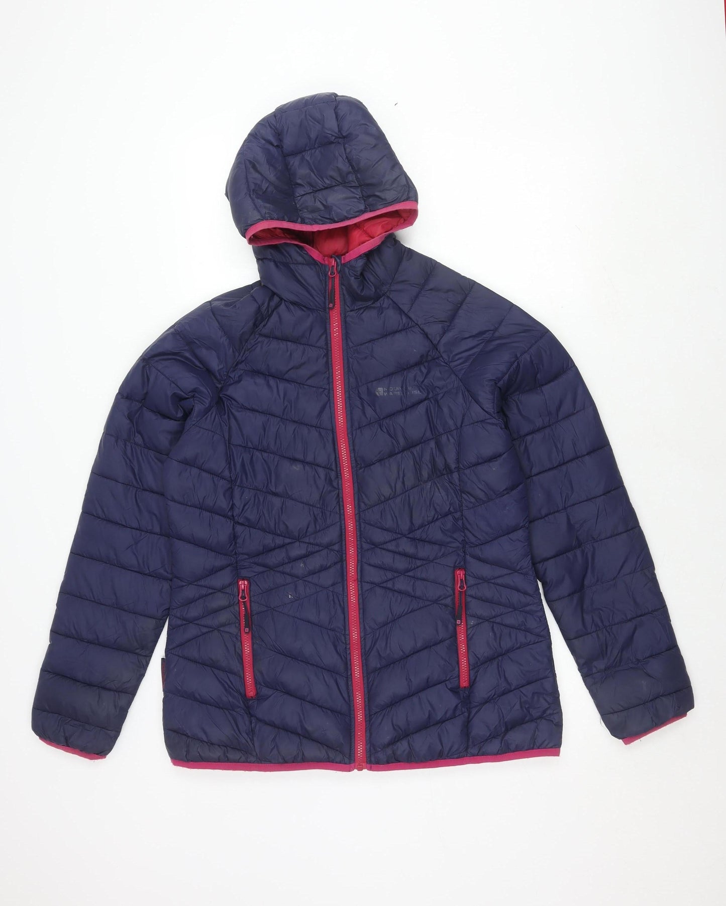 Mountain Warehouse Women's Blue Puffer Jacket Size 14