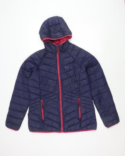 Mountain Warehouse Women's Blue Puffer Jacket Size 14