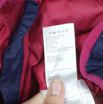 Mountain Warehouse Women's Blue Puffer Jacket Size 14