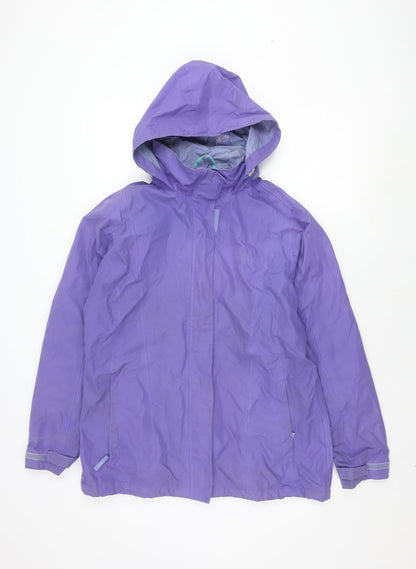 Regatta Women's Purple Waterproof Rain Jacket Size 14