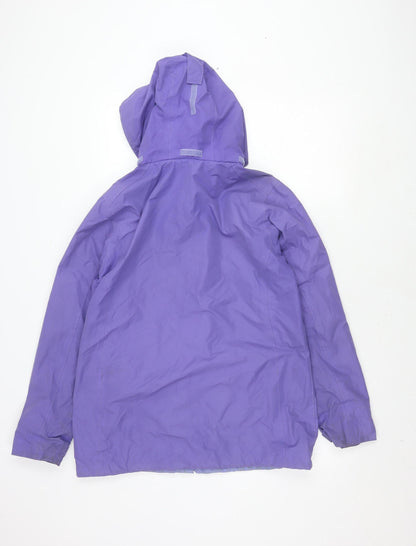 Regatta Women's Purple Waterproof Rain Jacket Size 14