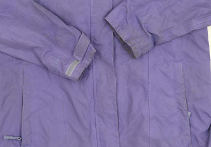 Regatta Women's Purple Waterproof Rain Jacket Size 14