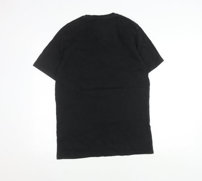 Farah Sport Men's Black Large T-Shirt, Crew Neck, Cotton