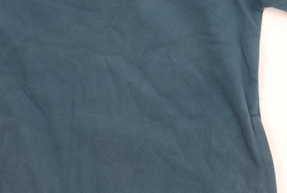 Weird Fish Women’s Blue Fleece Zip Sweatshirt, Size 10