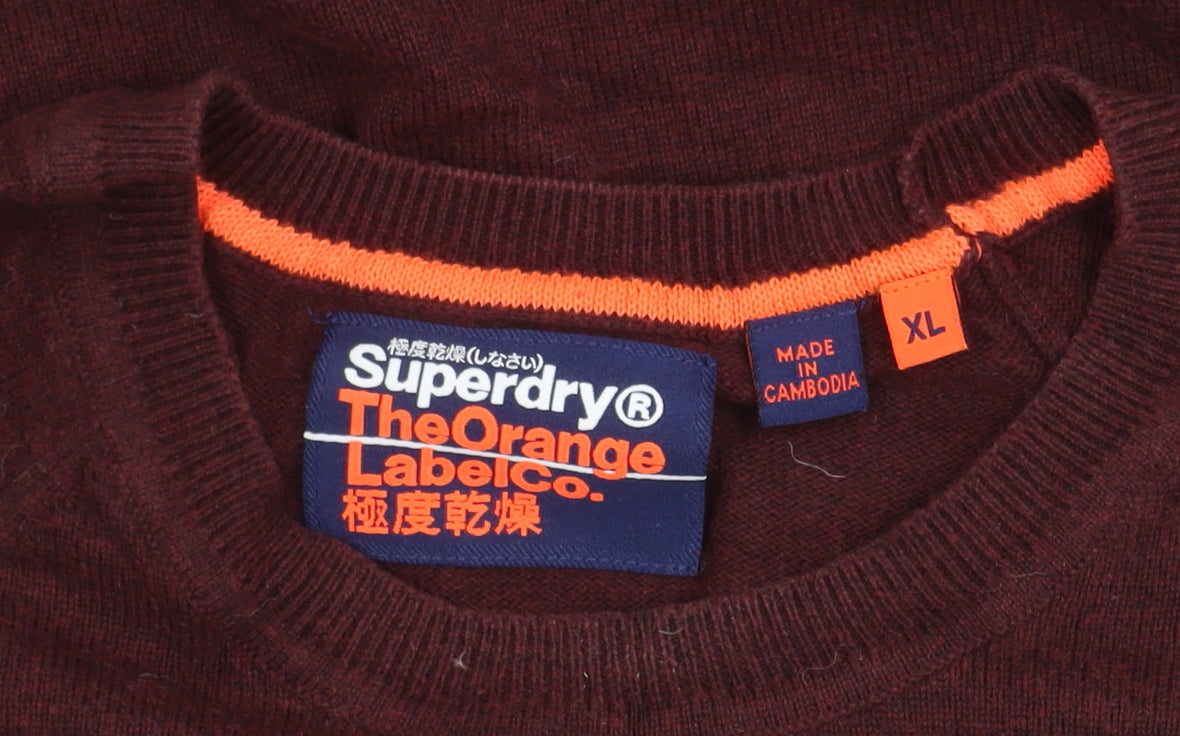 Superdry Men's Red XL Pullover Jumper
