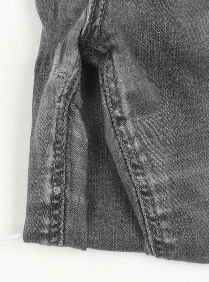 Zara Women's Grey Skinny Jeans, Size 2, Slim Fit