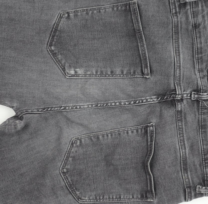 Zara Women's Grey Skinny Jeans, Size 2, Slim Fit
