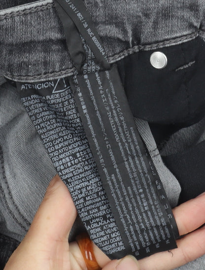 Zara Women's Grey Skinny Jeans, Size 2, Slim Fit