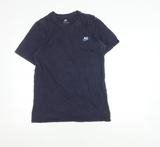 Nike Men's Blue Crew Neck T-Shirt, M