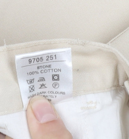 Urban Spirit Men's Beige Cotton Trousers Size 30