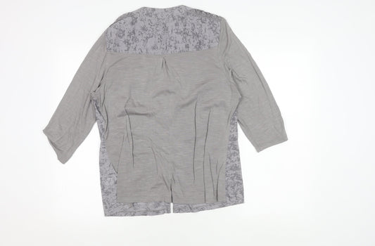 Womens UK Size 14 Marks and Spencer Grey Basic Blouse