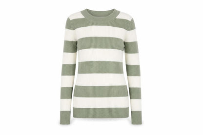 Womens UK Size S Pull & Bear Green Basic T-Shirt