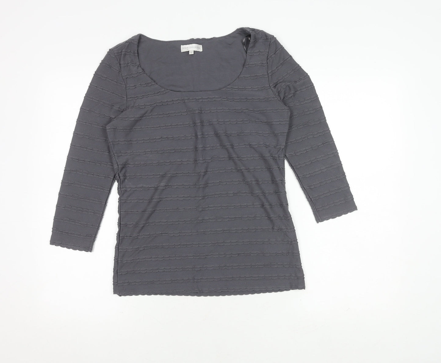 Rocha John Rocha Grey Women's T-Shirt Size 12