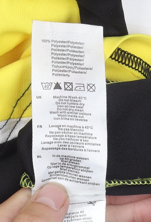 Sondico Boys Yellow Football Jersey, Colourblock, 7-8 Years