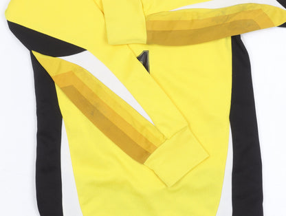 Sondico Boys Yellow Football Jersey, Colourblock, 7-8 Years