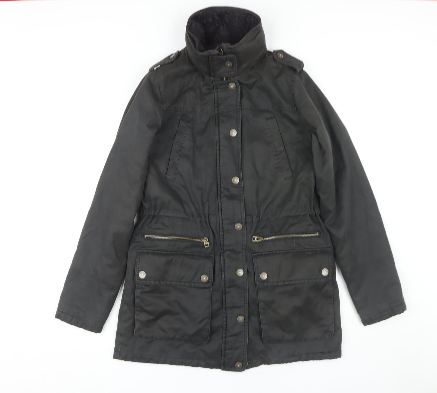 Fat Face Women's Black Parka Jacket Size 8