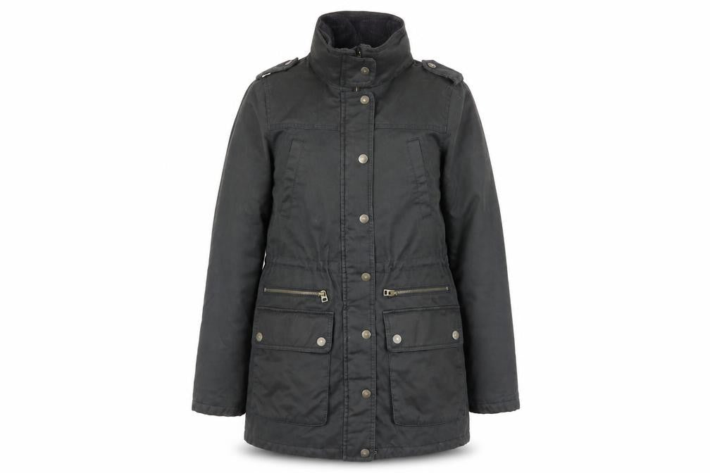 Fat Face Women's Black Parka Jacket Size 8