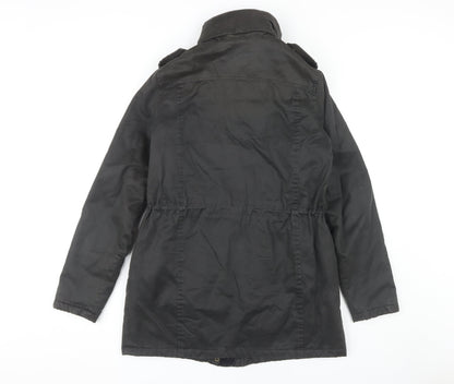 Fat Face Women's Black Parka Jacket Size 8