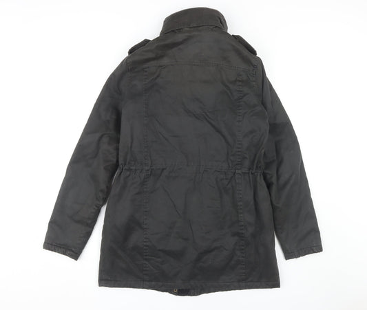 Fat Face Women's Black Parka Jacket Size 8