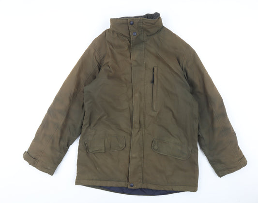Mens UK Size S Peter Storm Green Parka Coat