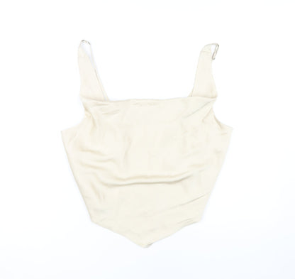Abercrombie & Fitch Women's Beige Tank Top L