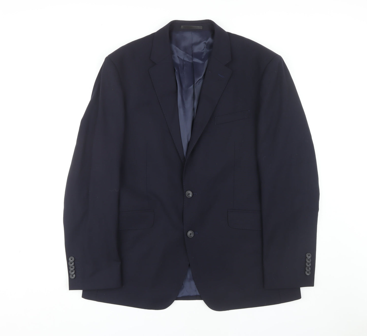 Mens UK Size 43 T.M.Lewin Regular Blue Suit Jacket