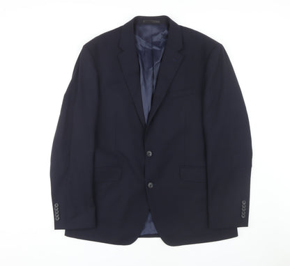Mens UK Size 43 T.M.Lewin Regular Blue Suit Jacket