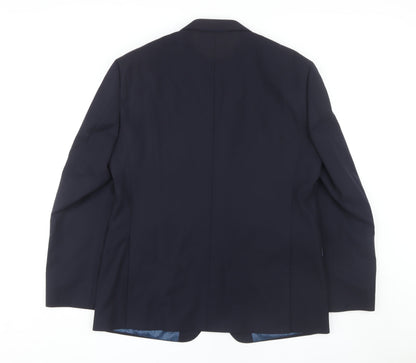 Mens UK Size 43 T.M.Lewin Regular Blue Suit Jacket