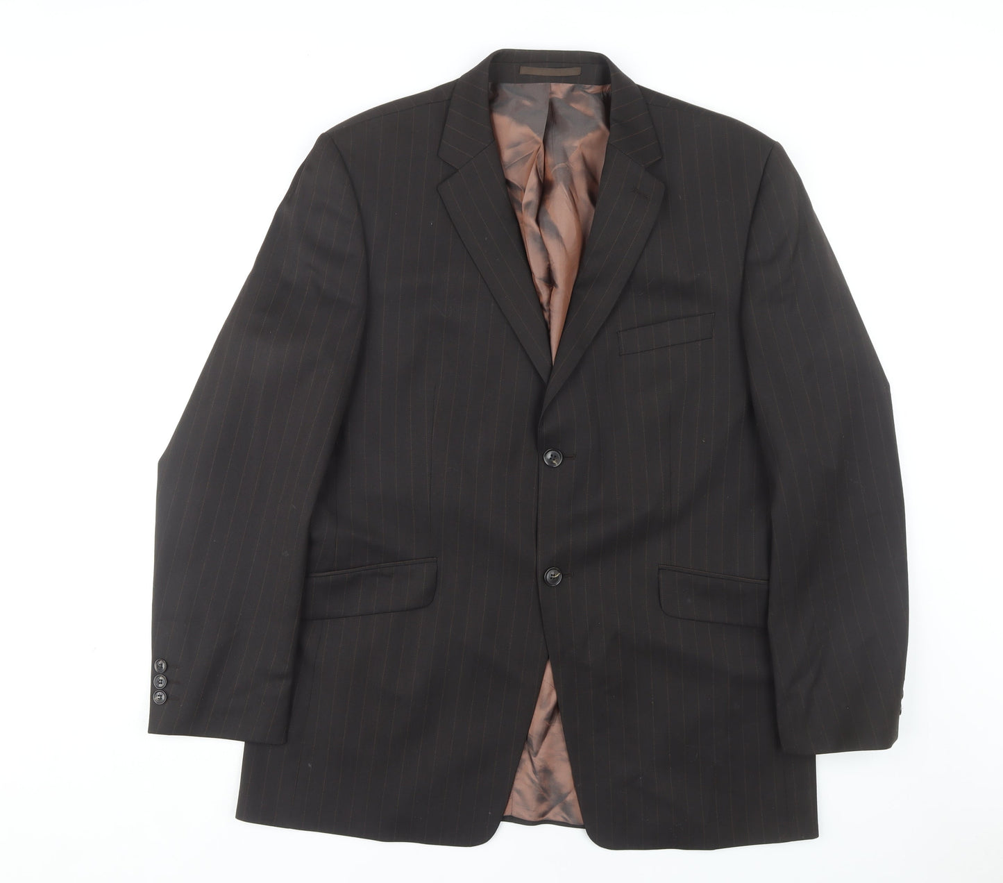 Mens UK Size 42 Jeff Banks Regular Brown Suit Jacket