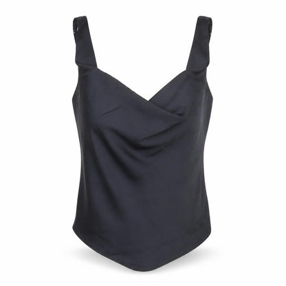 Womens UK Size L Abercrombie & Fitch Black Camisole Tank
