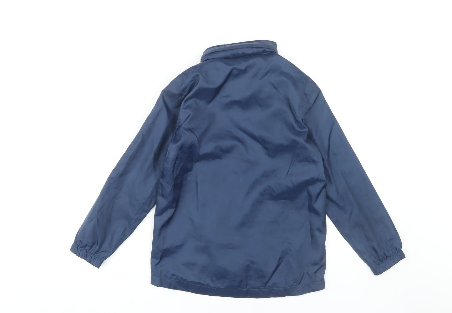 Joma Boys Blue Polyester Jacket 2XS Casual Full Zip