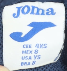 Joma Boys Blue Polyester Jacket 2XS Casual Full Zip
