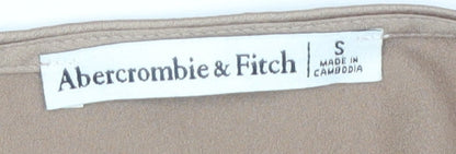 Abercrombie & Fitch Women's Beige Wrap Blouse - Size S