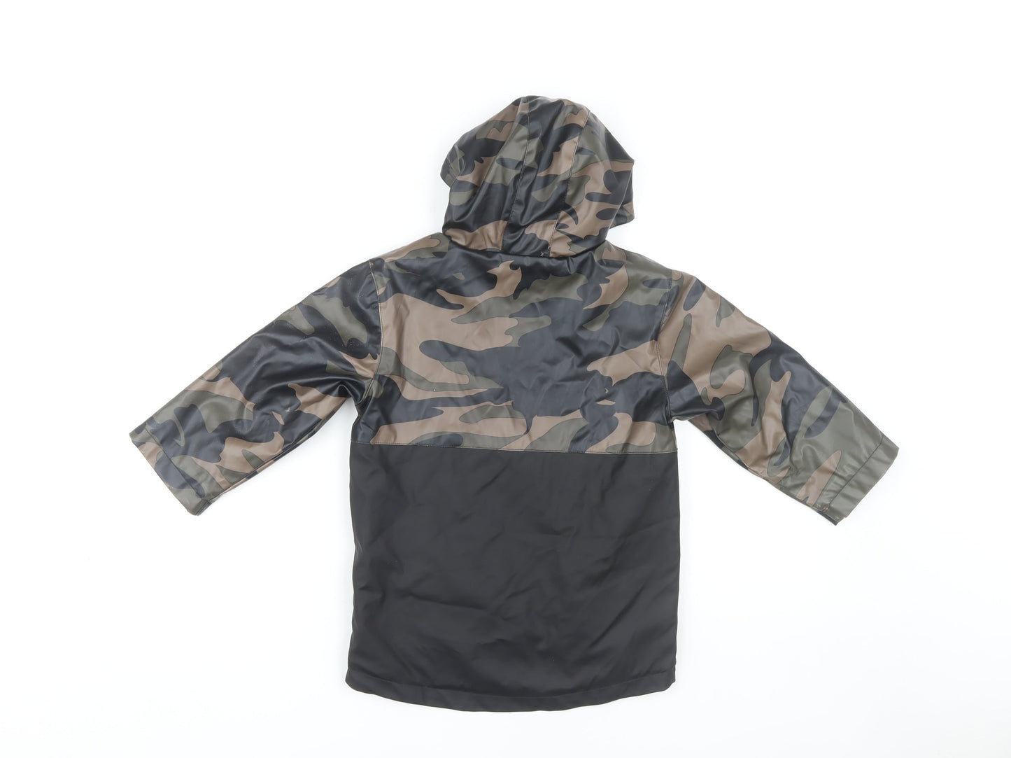 Firetrap Boys Grey Hooded Camouflage Jacket 3-4 Years