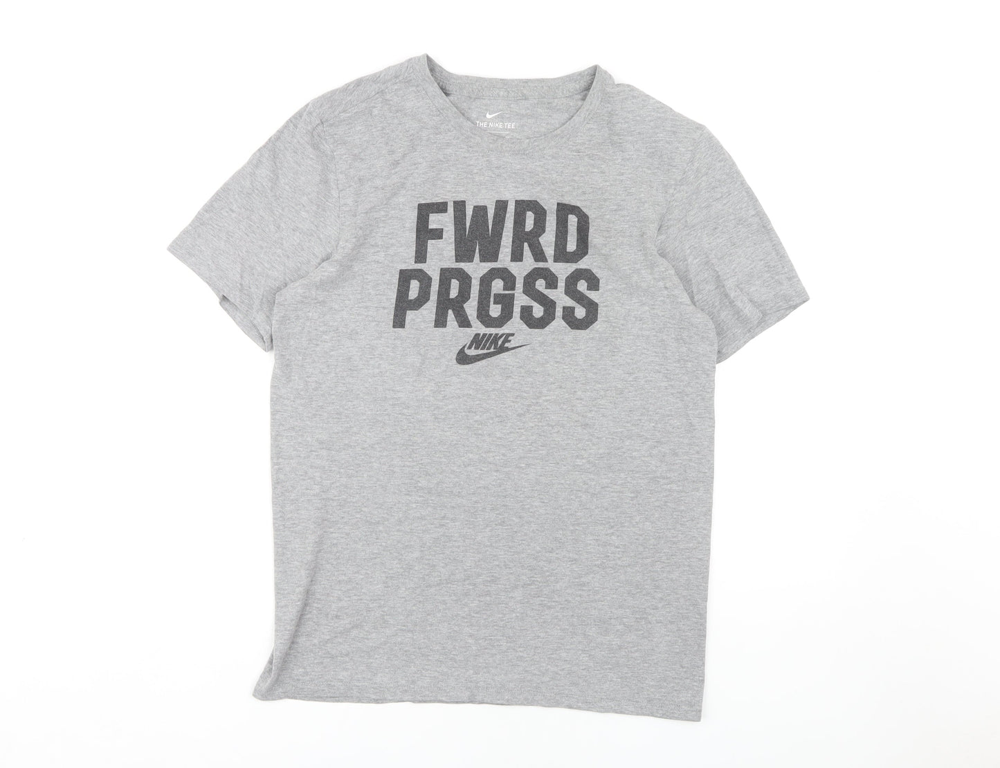 Nike Men’s Grey Athletic Fit T-Shirt - Size S