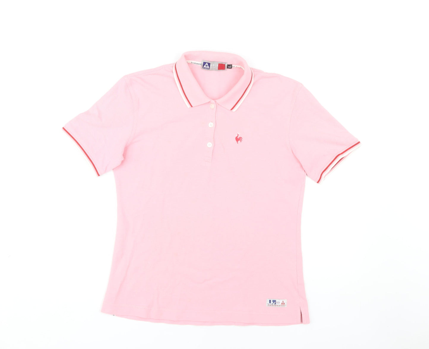 Womens UK Size XL le coq sportif Pink Basic Polo