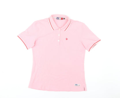 Womens UK Size XL le coq sportif Pink Basic Polo