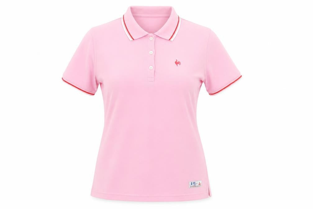 Womens UK Size XL le coq sportif Pink Basic Polo