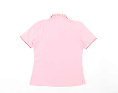 Womens UK Size XL le coq sportif Pink Basic Polo