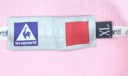 Womens UK Size XL le coq sportif Pink Basic Polo