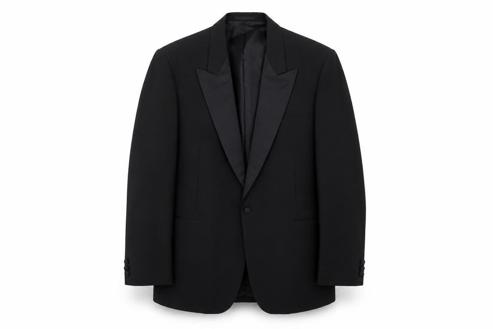 Mens UK Size 44 Austin Reed Regular Black Suit Tuxedo