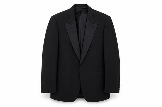 Mens UK Size 44 Austin Reed Regular Black Suit Tuxedo