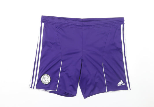 Adidas Men's Purple XL Athletic Football Shorts