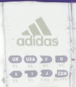 Adidas Men's Purple XL Athletic Football Shorts