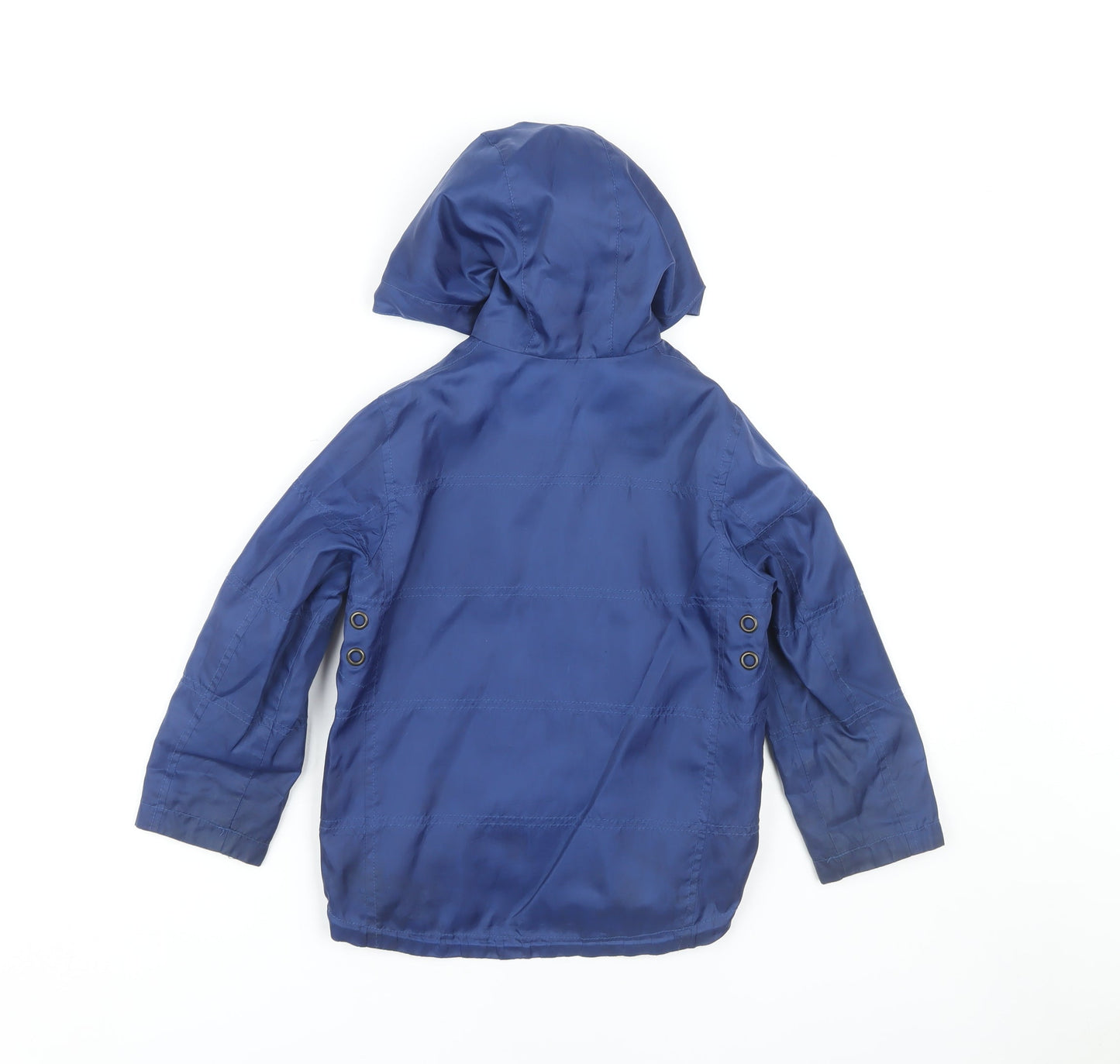 DKNY Boys Blue Basic Jacket, Hooded, Size 5 Years