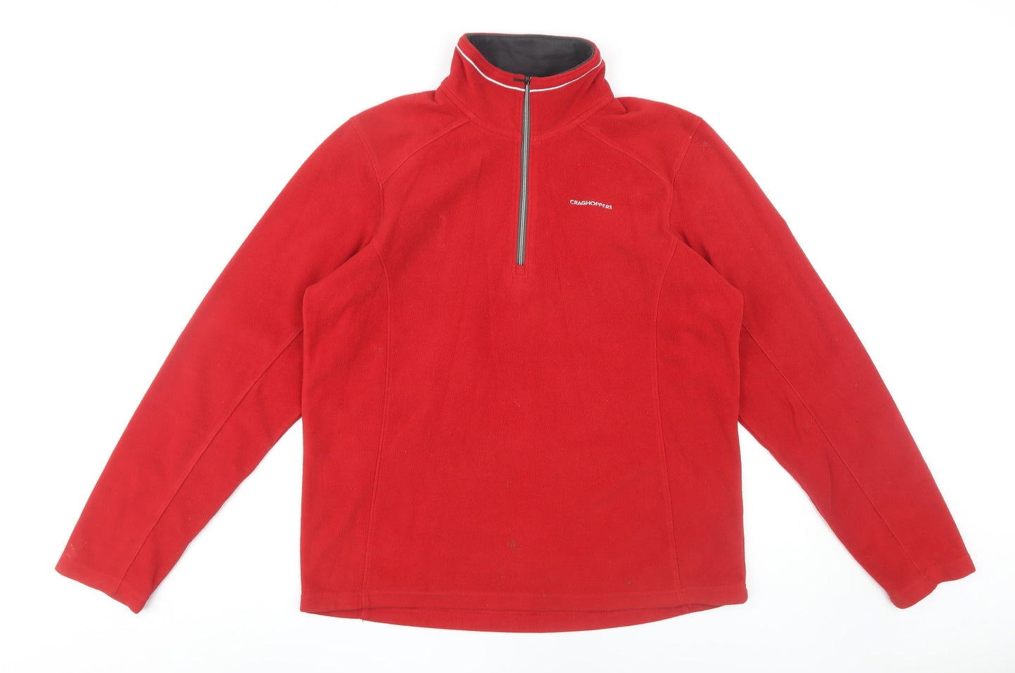 Mens UK Size M Craghoppers Red 1/4 Zip Sweatshirt