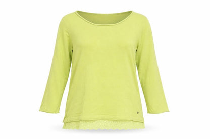 Womens UK Size 8 White Stuff Green Basic T-Shirt