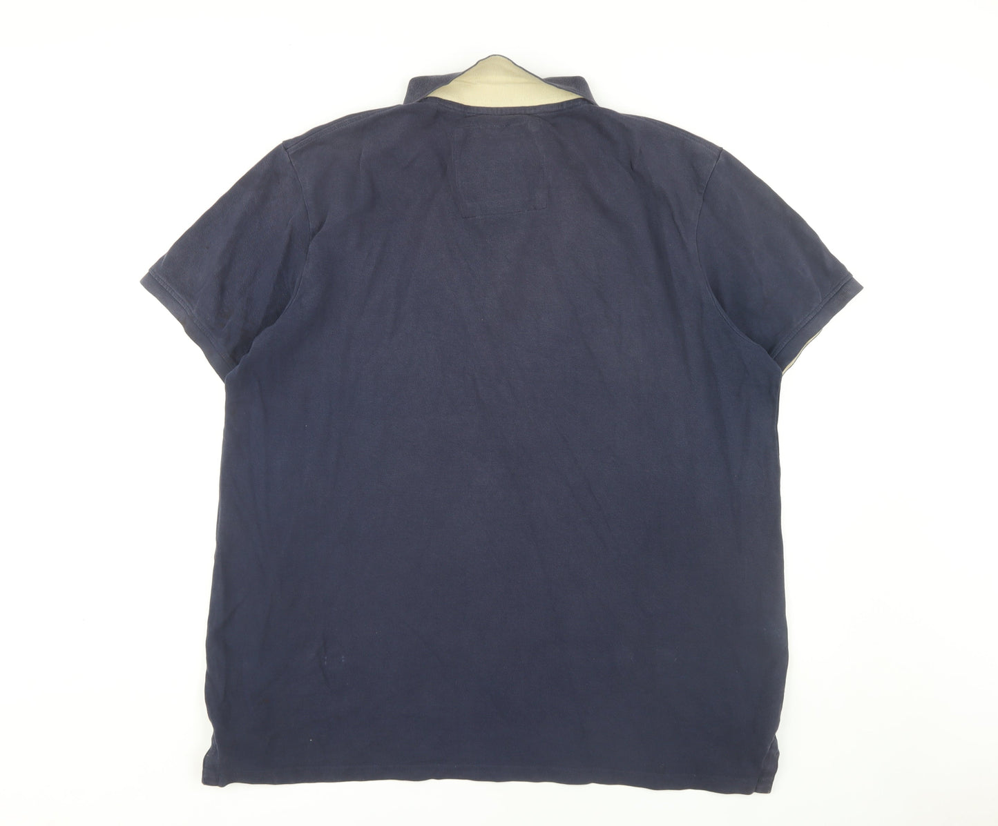 Weird Fish Men's Blue XL Cotton Polo Shirt