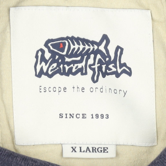 Weird Fish Men's Blue XL Cotton Polo Shirt